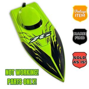 Vintage Battery Operated Speed Boat.  No Remote. Not Working. Parts Only.